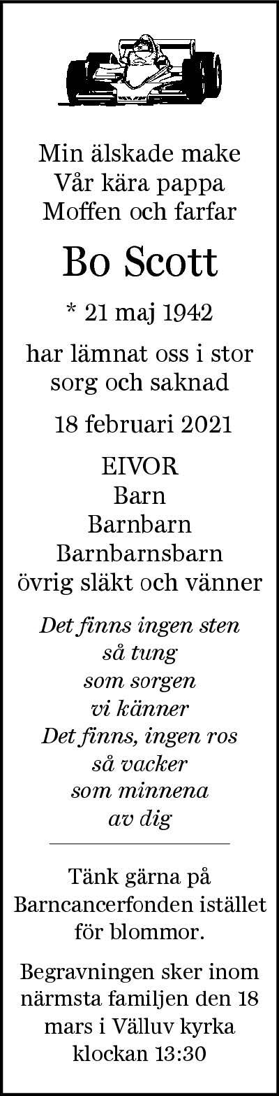 Bo Scott Kattarp 18 februari 2021