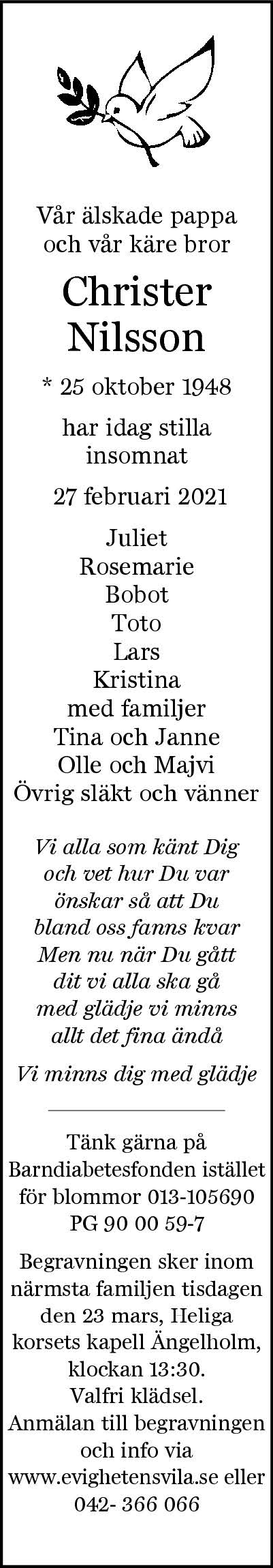 Christer Nilsson 27 februari 2021