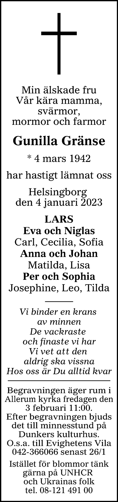 Gunilla Gränse Helsingborg