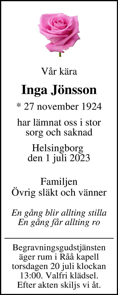 Inga Jönsson Helsingborg