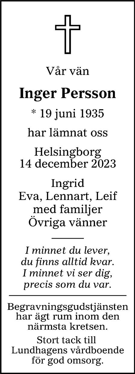 Inger Persson Helsingborg