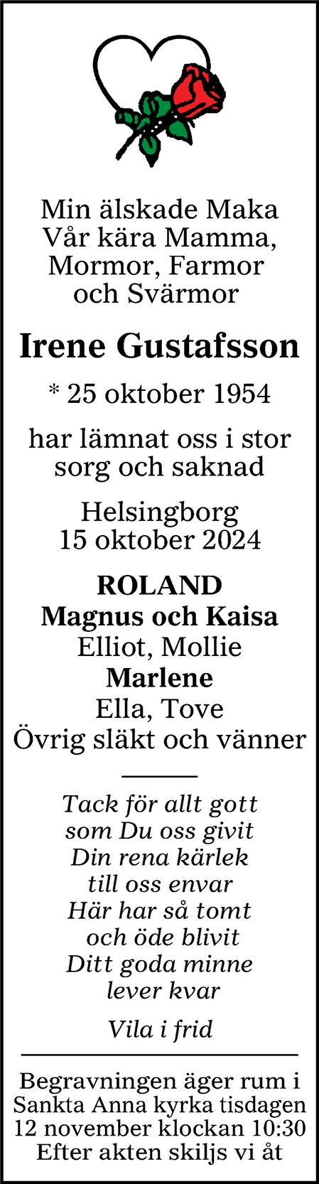 Irene Gustafsson Helsingborg