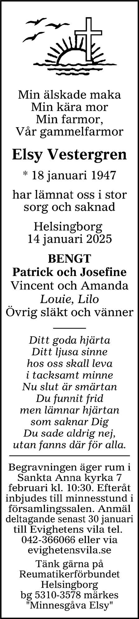 Elsy Vestergren Helsingborg