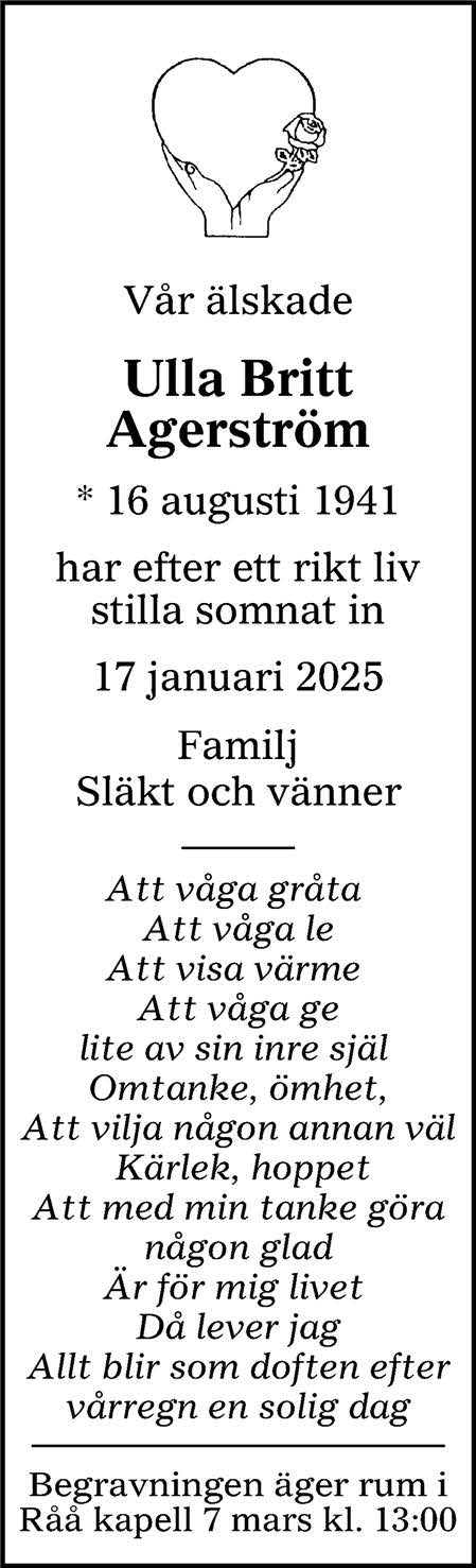 Ulla Britt Agerström Helsingborg