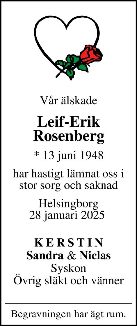 Leif-Erik Rosenberg Helsingborg