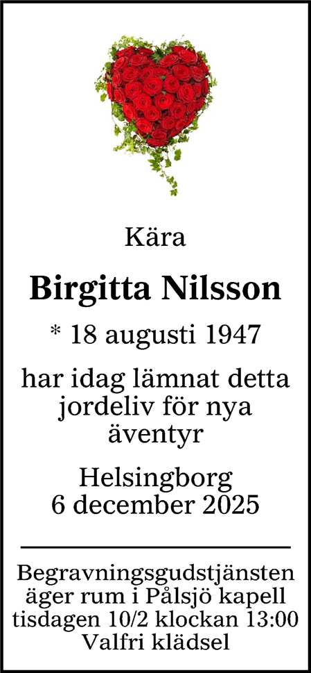 Birgitta Nilsson Helsingborg