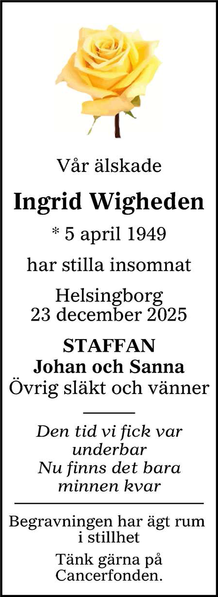 Ingrid Wigheden Helsingborg